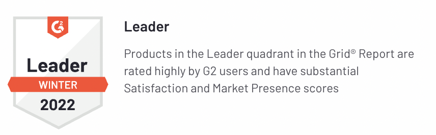 G2 Winter Leader Badge G2 Winter Leader Badge
