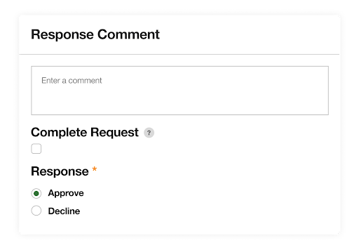 Approve Approve creative asset screen