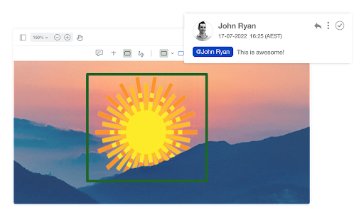 Collaborate and Markup Assets Collaborate and Markup Assets screen
